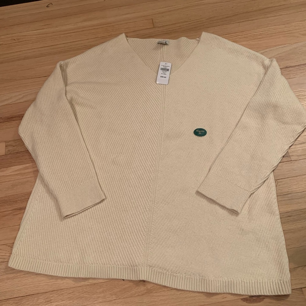 NWT LL Bean V neck sweater